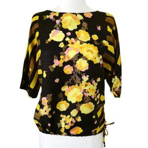 vtg 60s ALEX COLMAN dolman sleeve blouson top fits M California